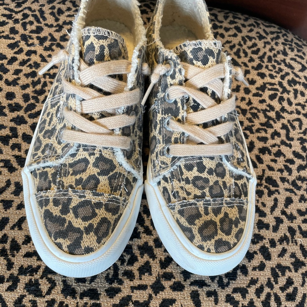 Blowfish leopard sneakers